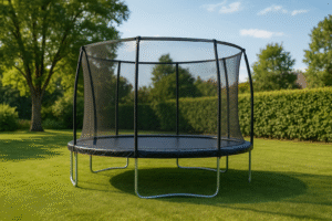 Gartentrampolin mit Sicherheitsnetz im Garten, Outdoor Trampolin für Kinder und Erwachsene – Gartentrampolin Test 2025